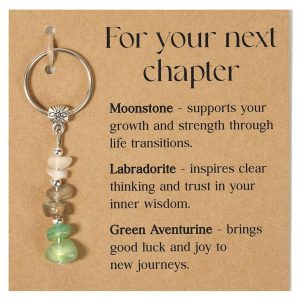 New Green Chalcedony Bracelet Zebra Keychain