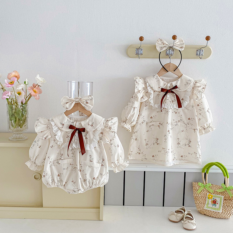 Clothes For Babies Baby Rompers Girls Flying Sleeve Lace Dress