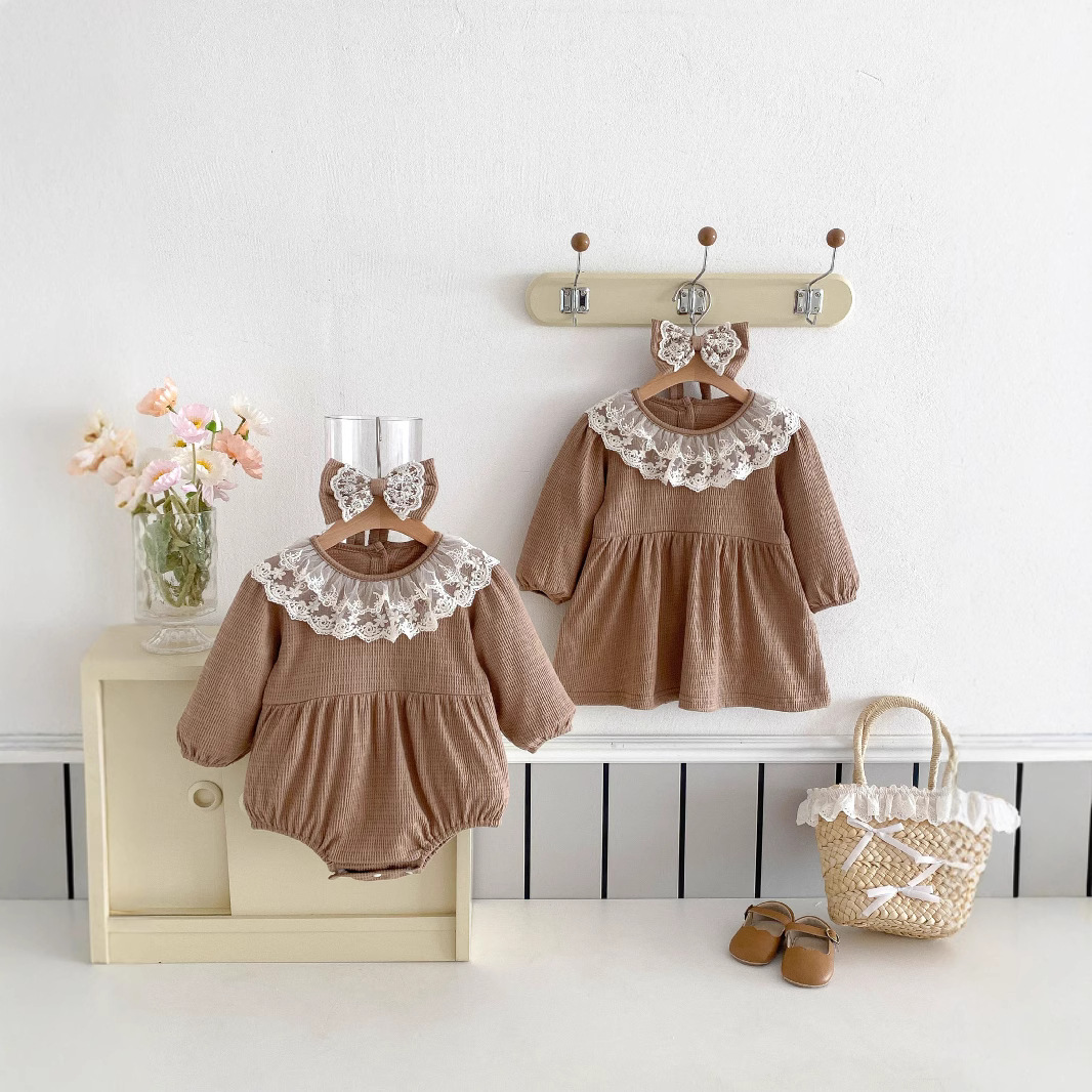 Baby And Infant Princess Dress Baby Long Sleeve Bottom-covering Rompers