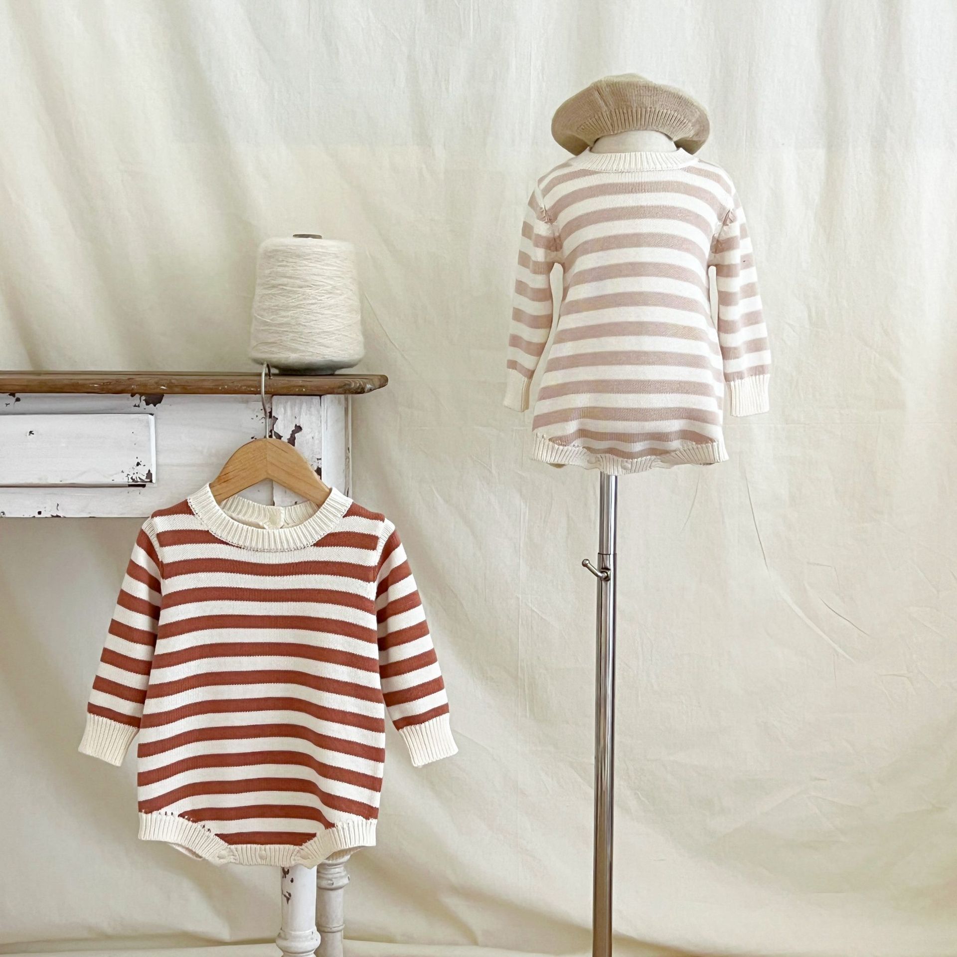 Newborn Male And Female Baby Autumn And Winter Rompers