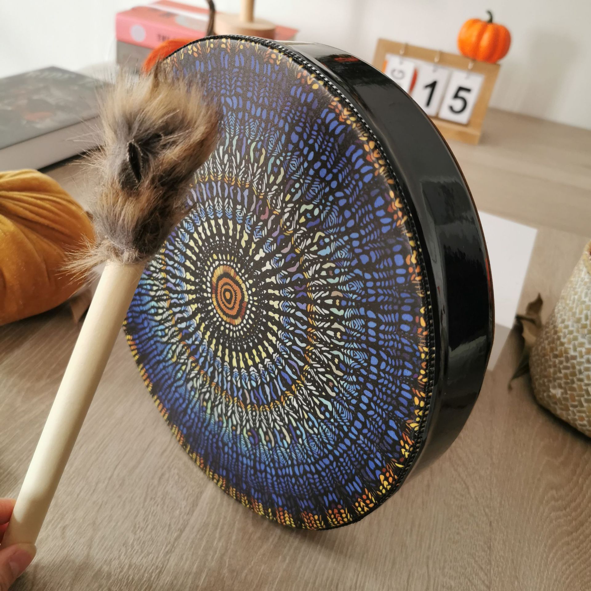 Tree Of Life Flower Ring Drum Surface Open You Drum