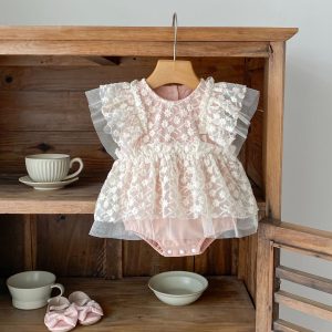 Baby Girl Mesh Jumpsuit Full Moon Romper