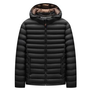 Men's Lightweight Down Cotton-padded Jacket Storage Rib Coat