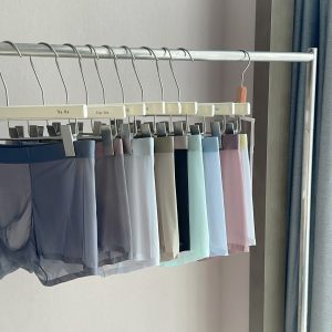 Ultra-thin Nude Color Feel Cool Honeycomb Crotch Antibacterial Seamless Men's Boxers