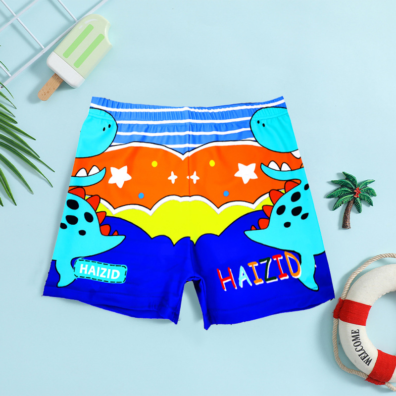 Quick-drying Breathable Cute Cartoon Children's Swimming Trunks