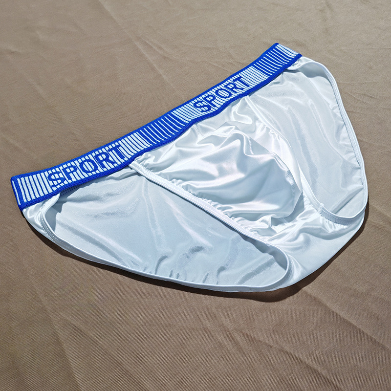 Ice Silk Men's Underwear High Slit Triangle Close-fitting Shorts