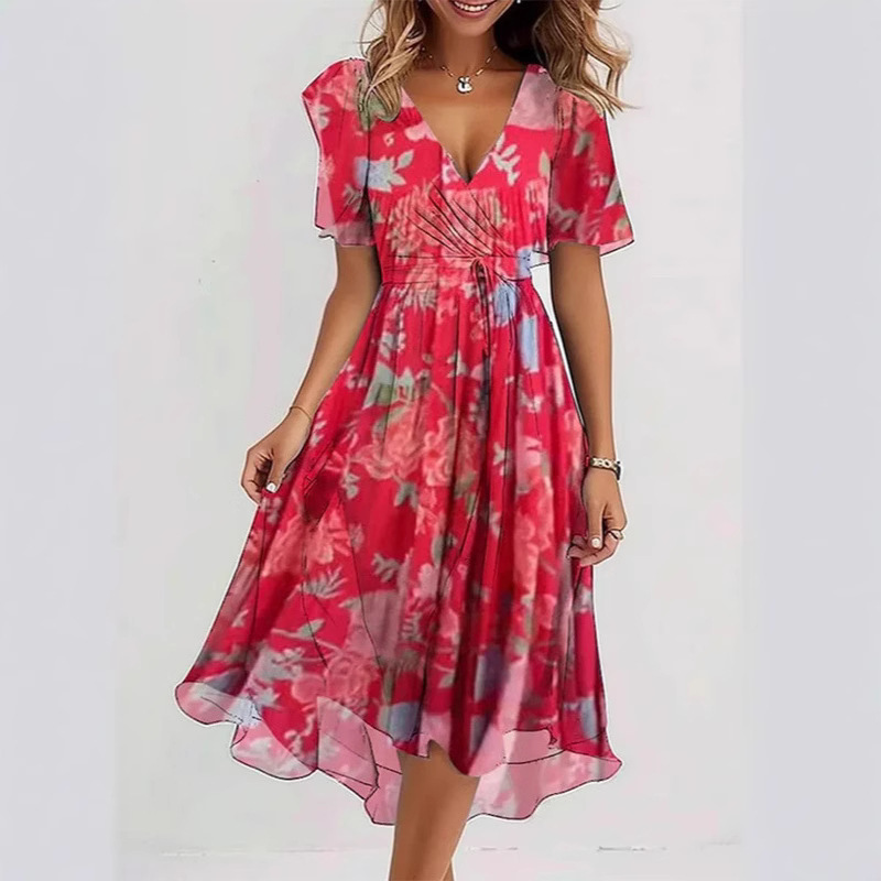 Loose Casual Women's Printed Dress