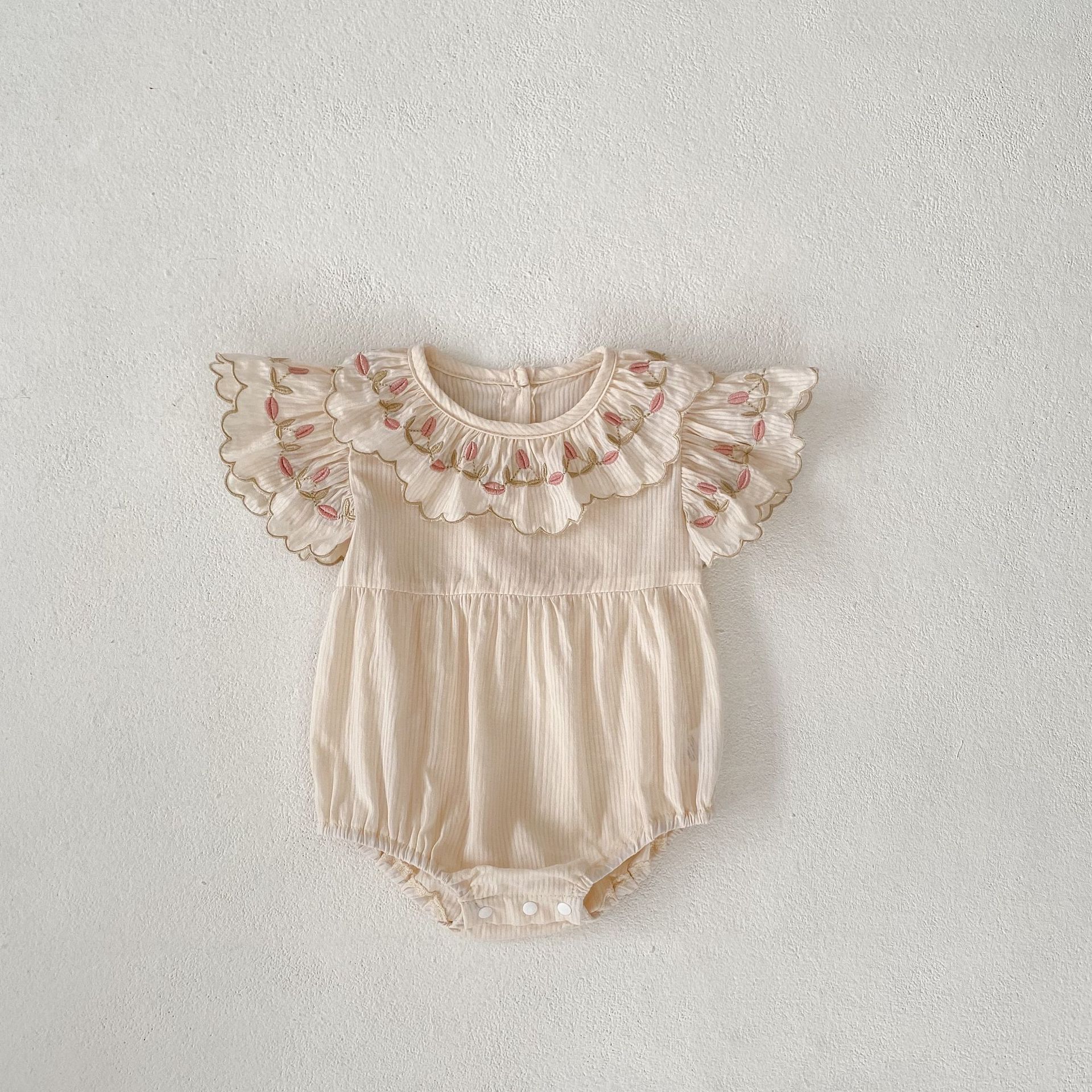 Baby Girl's Cotton Jumpsuit Full Moon Romper