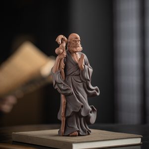 Chinese Zen Inspired Crossing The River By Bodhidharma Ancestor's Ornament
