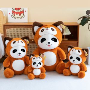 New Cute Panda Transformation Coati Plush Toy