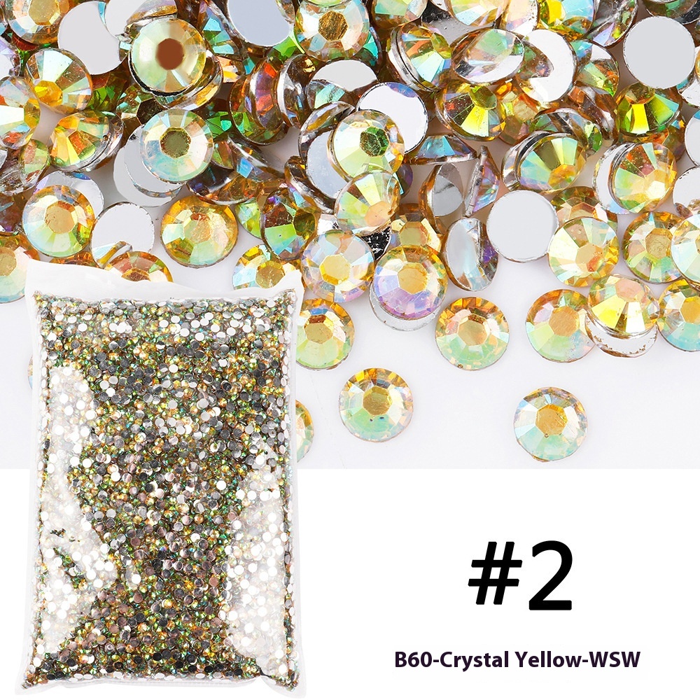 Resin Flat Magic Color Nail Rhinestone-sticking Handmade Ornament