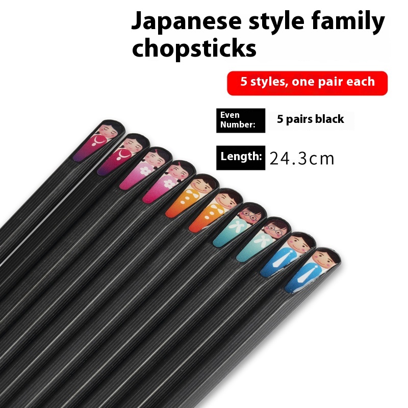 Cartoon Pointed Alloy Nail Chopsticks