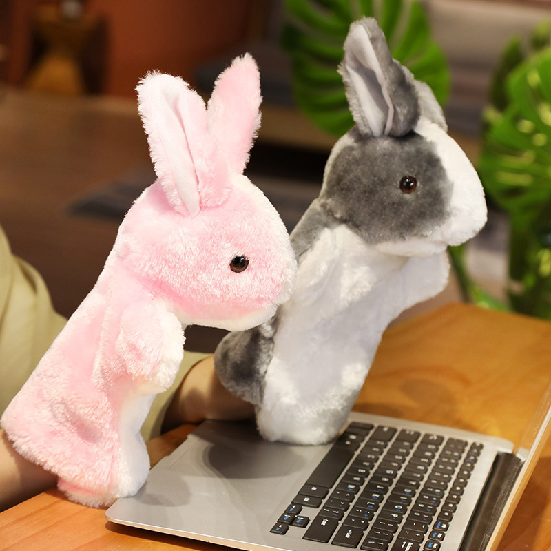 Puppet Animal Gloves Plush Children Toy Rabbit