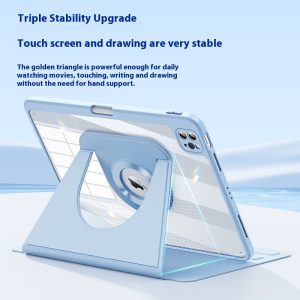 Magnetic Split Protective Shell With Pen Slot Rotatable Plane Housing