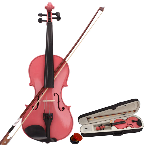 Pink Violin And Box Bow Rosin