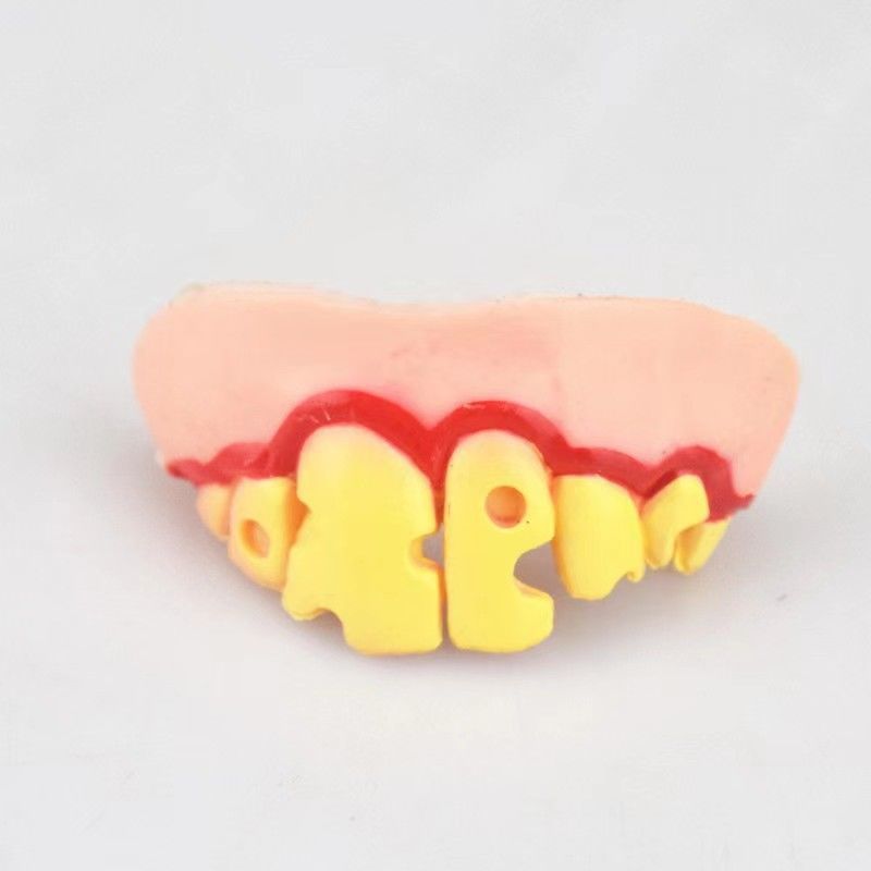 Rabbit Tooth Corgi Whole Toy Funny Funny False Teeth Set
