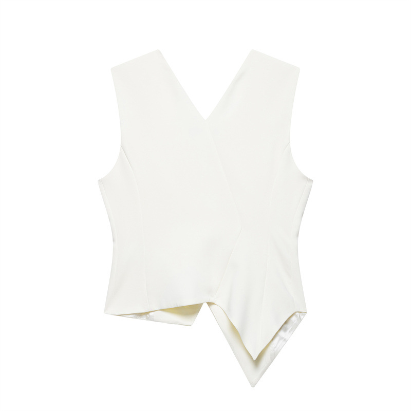 Summer V-neck Wear Asymmetric Vest
