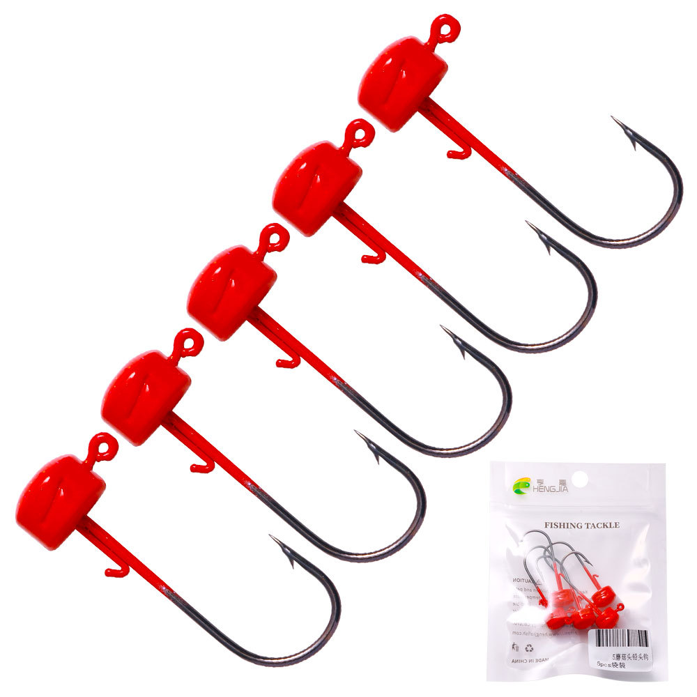 Mushroom-shaped Haircut Fishhook Jig Hook Suit Accessories