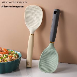 Vertical Rice Spoon Long Handle Non-stick Rice High Temperature Resistance