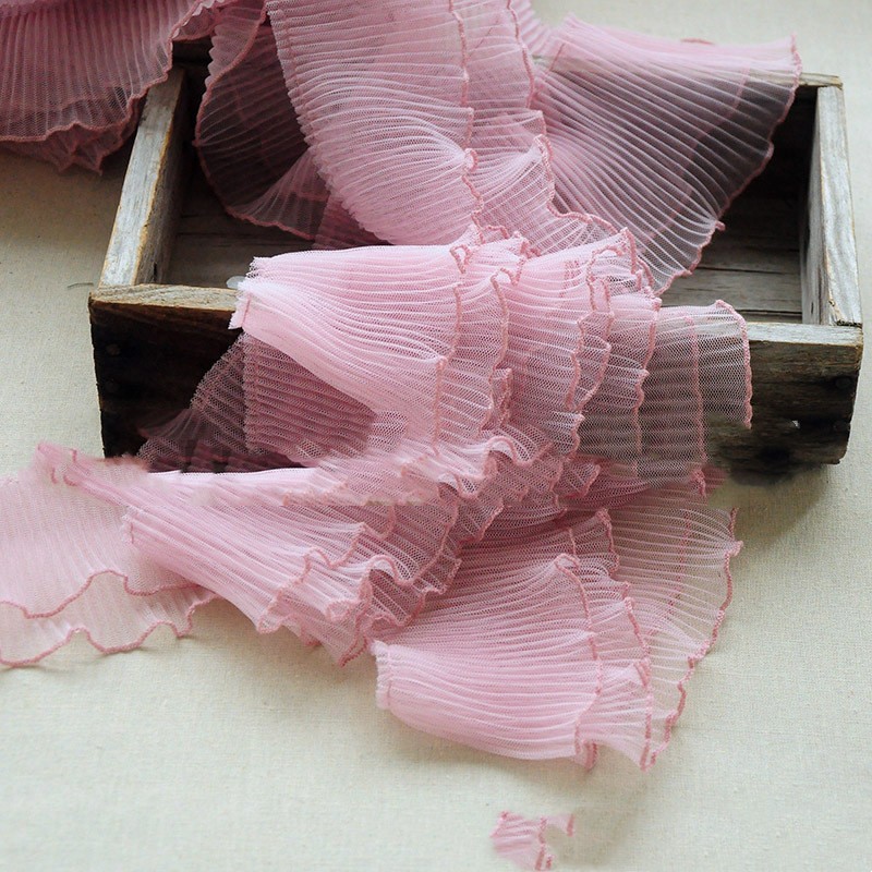 Accessories Clothes Color Lace Ribbon 10CM Toothpick Pleated Lace