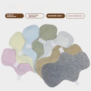 Gray Graphene Washable Sanitary Napkin Antibacterial Lace Reuse