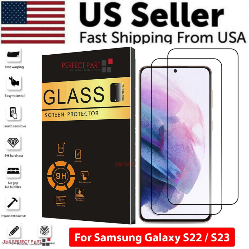 1-3 PACK For Galaxy S22 S23 PLUS ULTRA Tempered Glass Screen Protector