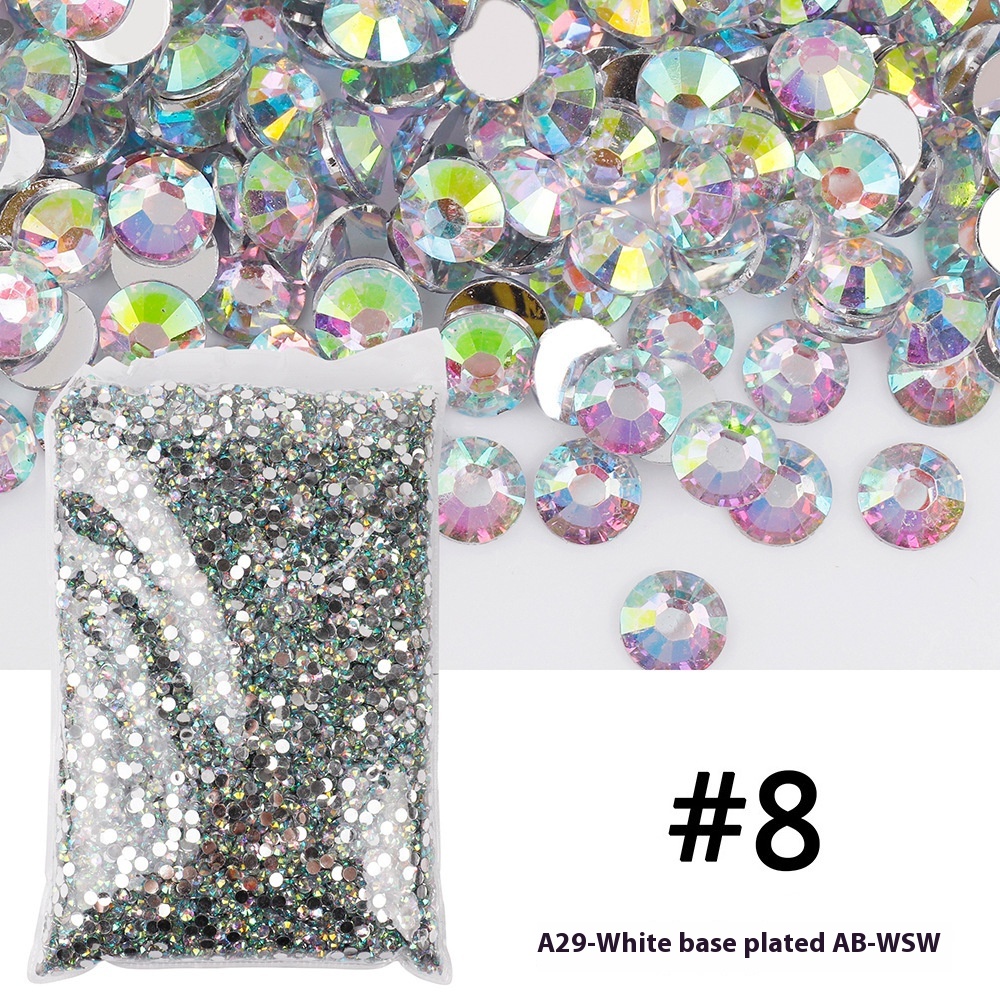 Resin Flat Magic Color Nail Rhinestone-sticking Handmade Ornament