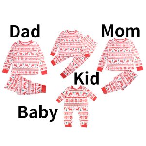 Printed Long-sleeved Casual Parent-child Suit