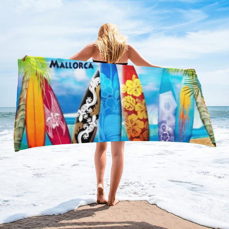 Printed Towel Seaside Vacation Beach Bath Towel