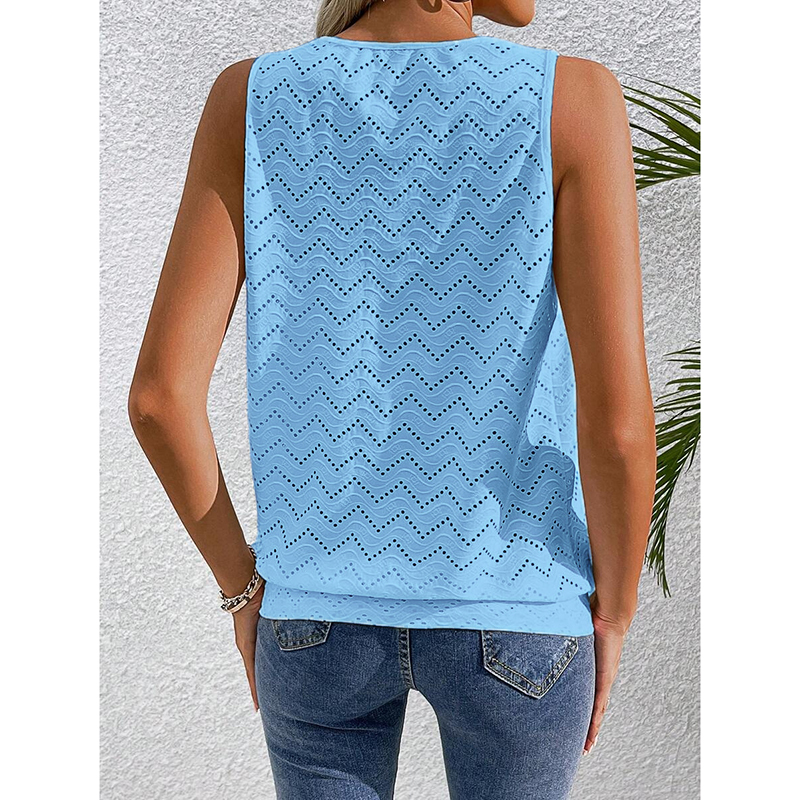 Womens Tank Tops Loose Fit Casual Sleeveless Tops Keyhole Neck Trendy Summer Tops