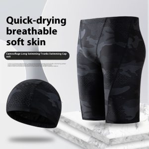 New Camouflage Men's Swimming Trunks Anti-embarrassment