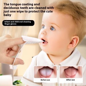Baby Oral Cleaner Finger Toothbrush Gauze