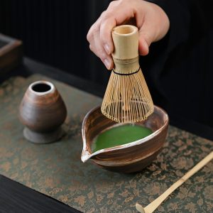 Tea Set For Making Matcha With Coarse Pottery