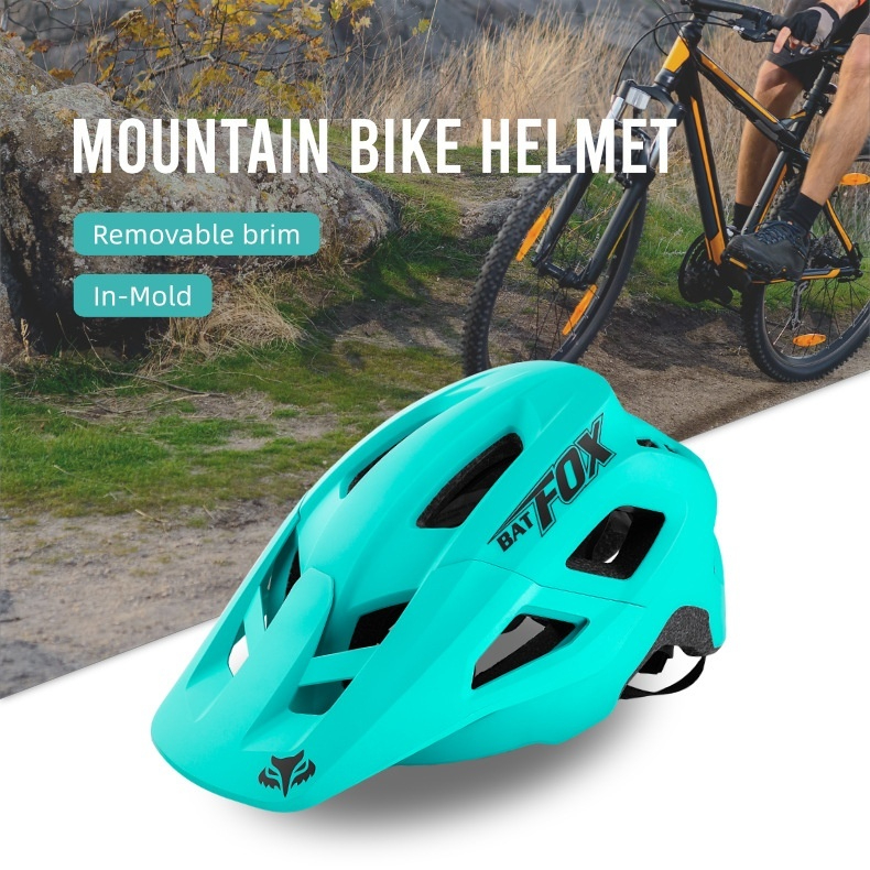 Mountain Bike Helmet Removable Brim Ultra Light Breathable