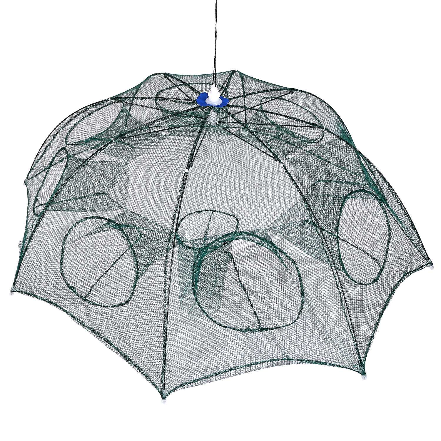 Foldable Fishing Bait Net Trap Crab Net Shrimp Minnow Crawdad Fish Cast Dip Cage Mesh Automatic Contraction