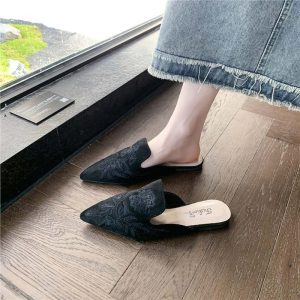 Baotou Embroidered Slippers Women's Summer National Style Fashion