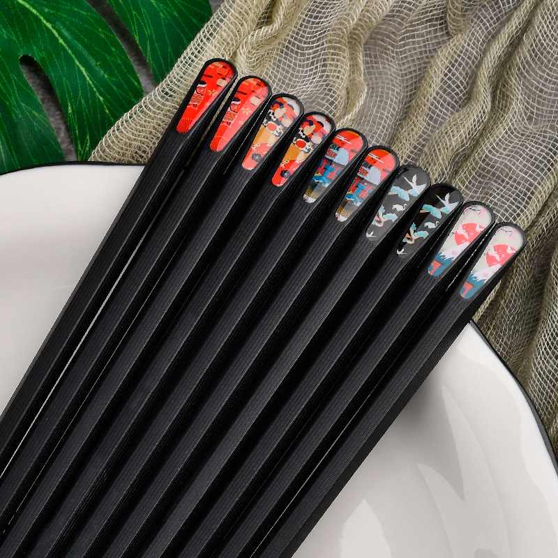 Cartoon Pointed Alloy Nail Chopsticks
