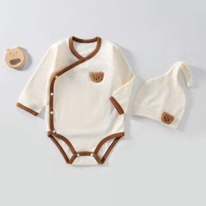 Baby Triangle Rompers Cotton Boneless Newborn Long Sleeve