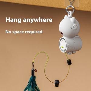 Self-Hi Relieving Stuffy Pet Hanging Retractable Cat Toy