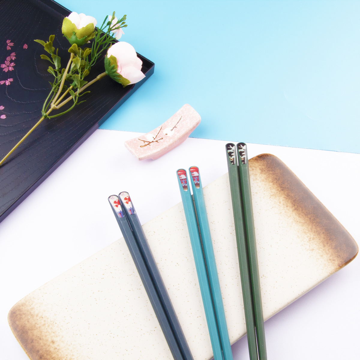 Cartoon Pointed Alloy Nail Chopsticks