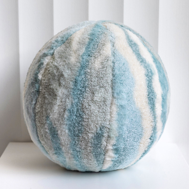 Cream Ins Style Cute Plush Round Spherical Pillow