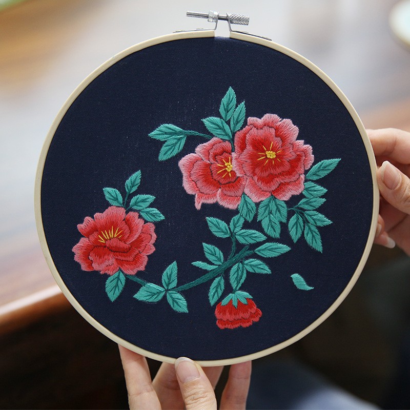 Handmade Diy Hanging Painting Three-dimensional Flower Sewing Kit