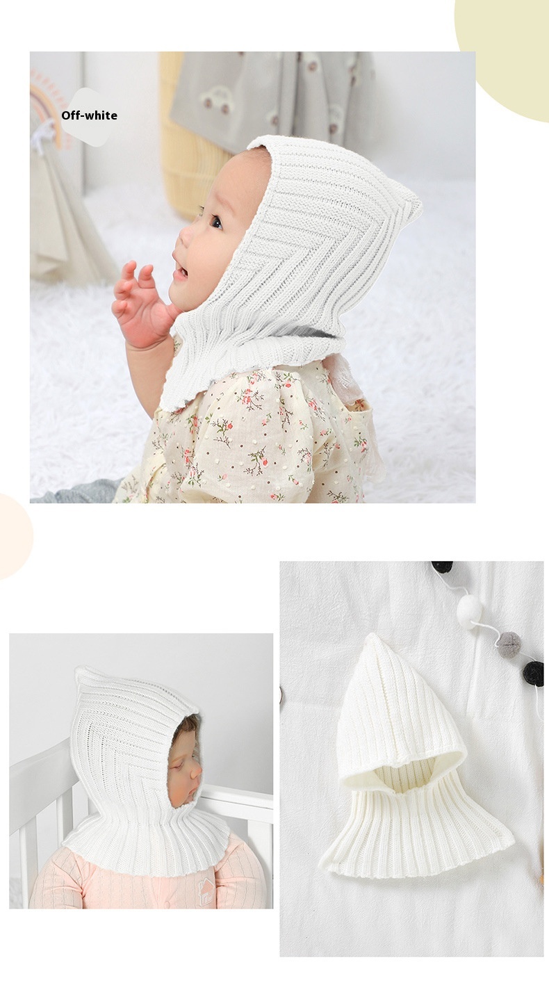 Baby And Infant Hat Scarf All-in-one Warm Keeping Sleeve Cap