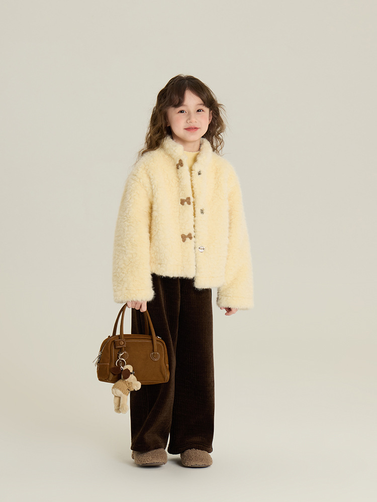 Fleece-lined Straight-leg Pants Babies' Trousers