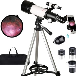 Astronomical Refracting Telescope Suitable For Children, Adults And Beginners, Multi-coated And Wireless Remote Control