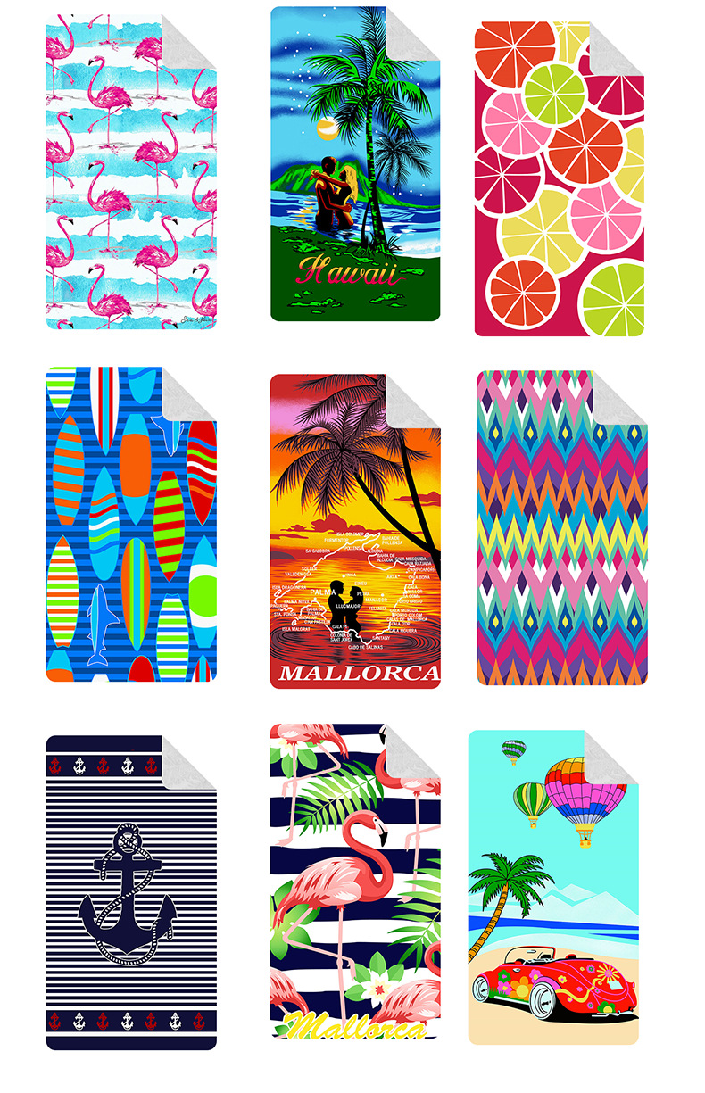 Printed Towel Seaside Vacation Beach Bath Towel