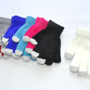 Children's Touch Screen Cold And Warm Knitted Gloves
