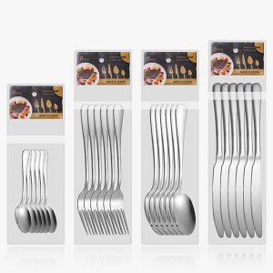 Stainless Steel Tableware 6PCs Bags Suit Steak Knife, Fork And Spoon