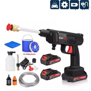 Akku Hochdruckreiniger 2 Akkus Auto Mobiler Druckreiniger Spritzpistole