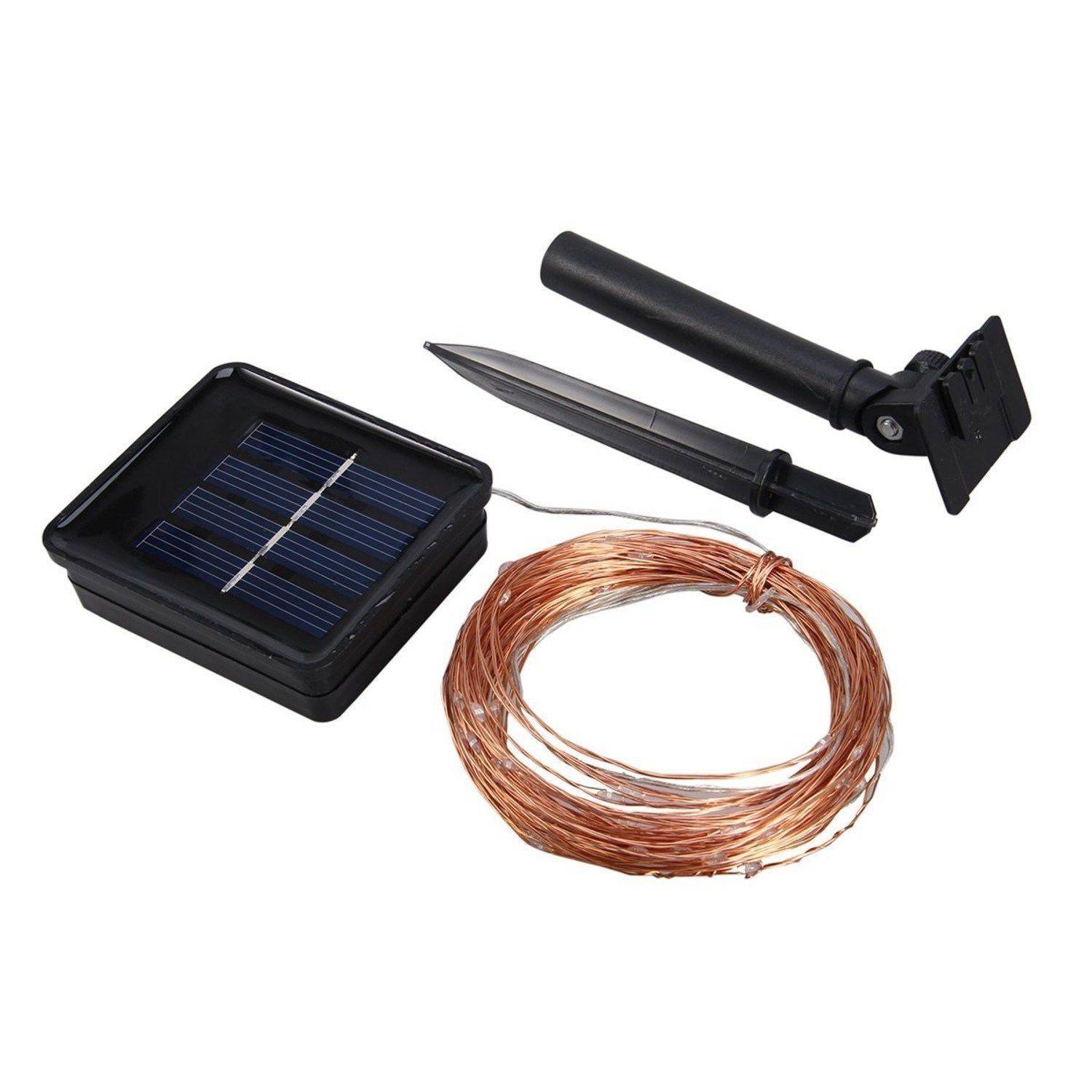 Set Of 2 Solar Fairy String Lights 20M 200 LED Copper Wire Outdoor Garden Decor